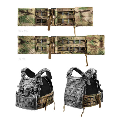 Ceinture Laterale pour porte plaque tactique FROG PRO - Multicam