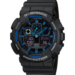 Montre G-Shock Classic GA-100 noir/bleu Casio