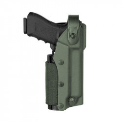 Holster droitier Zoom VKZ8 vert olive pour GLOCK 17/18/19/22/23 avec lampe/laser Vega