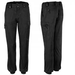 Pantalon Sécurité intervention noir Mat Bas élastiqué
