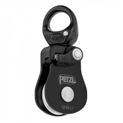 Poulie simple à très haut rendement Spin L1 avec émerillon Petzl