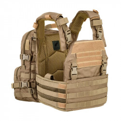 Gilet Porte Plaque avec sac a dos amovible DEFCON 5 - COYOTE