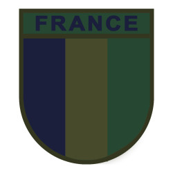 Ecusson France basse visibilité brodé sur tissu A10 Equipment
