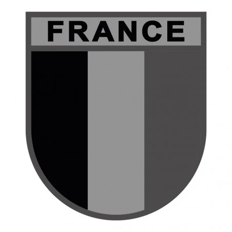 Ecusson France gris brodé sur tissu A10 Equipment