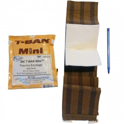 Bandage pansement compressif militaire T-BAN Mini