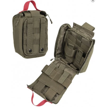GRULLIN IFAK Kit De Traumatologie, Trousse De Premiers Secours D'urgence Tactique MOLLE, Sac De Premiers Secours Militaire Rempli Pour (ACU