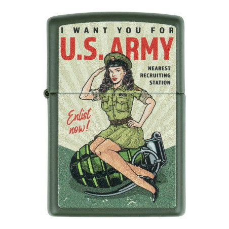 Briquet militaire Zippo Edition limitée Pin Up