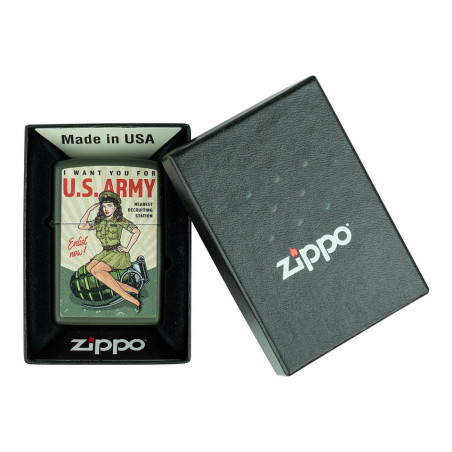 Briquet militaire Zippo Edition limitée Pin Up
