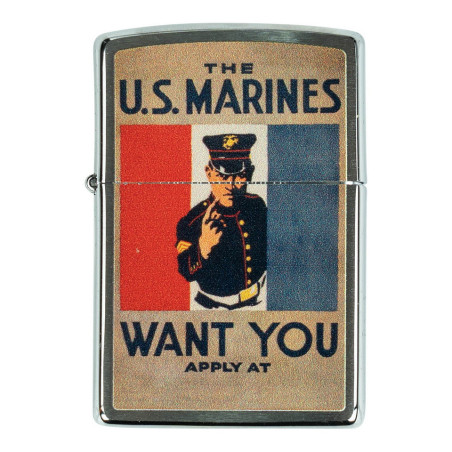Zippo lighter US Marines Want You