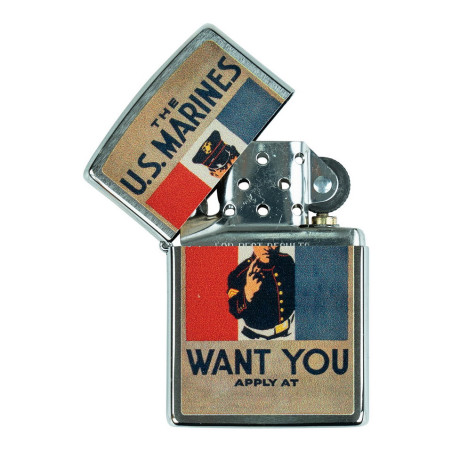 Zippo lighter US Marines Want You