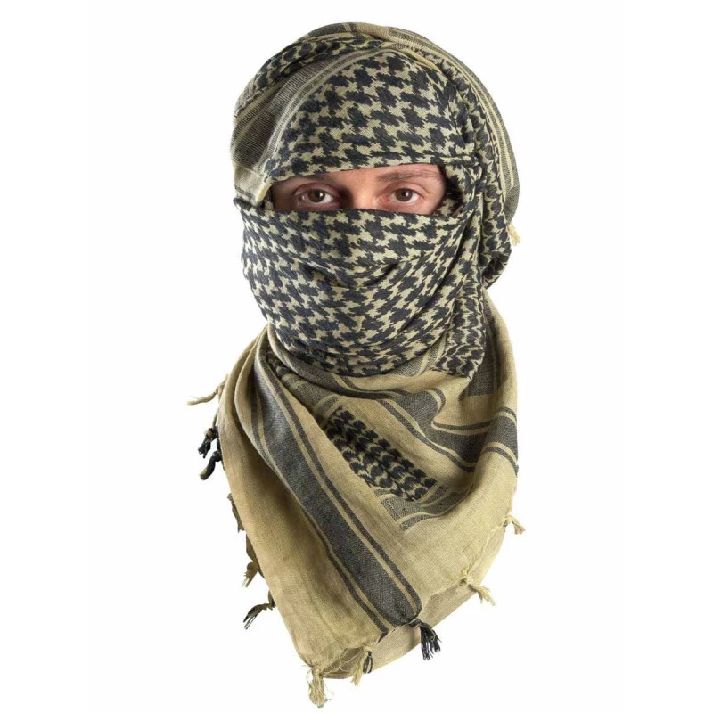 SHEMAGH KEFFIEH CHECHE Foulard Militaire Désert Arabe Arafat Coton écharpe