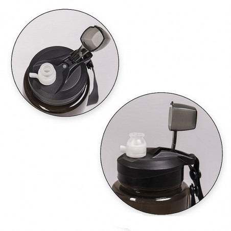 Bouteille transparente sans bpa 600ml - smoke