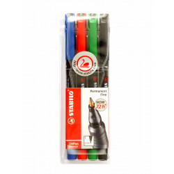 Etui 4 feutres permanents
