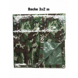 Bache camouflage woodland 3x1,90m - Mil-Tec