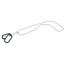 Collier Plaque identité US avec silencieux