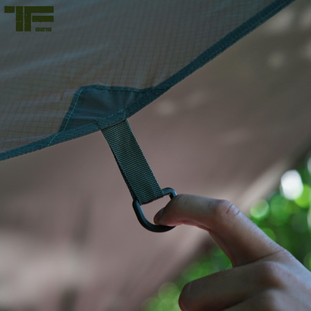 Bâche 3X3 Tarp Bushcraft TF-2215 - Vert OD