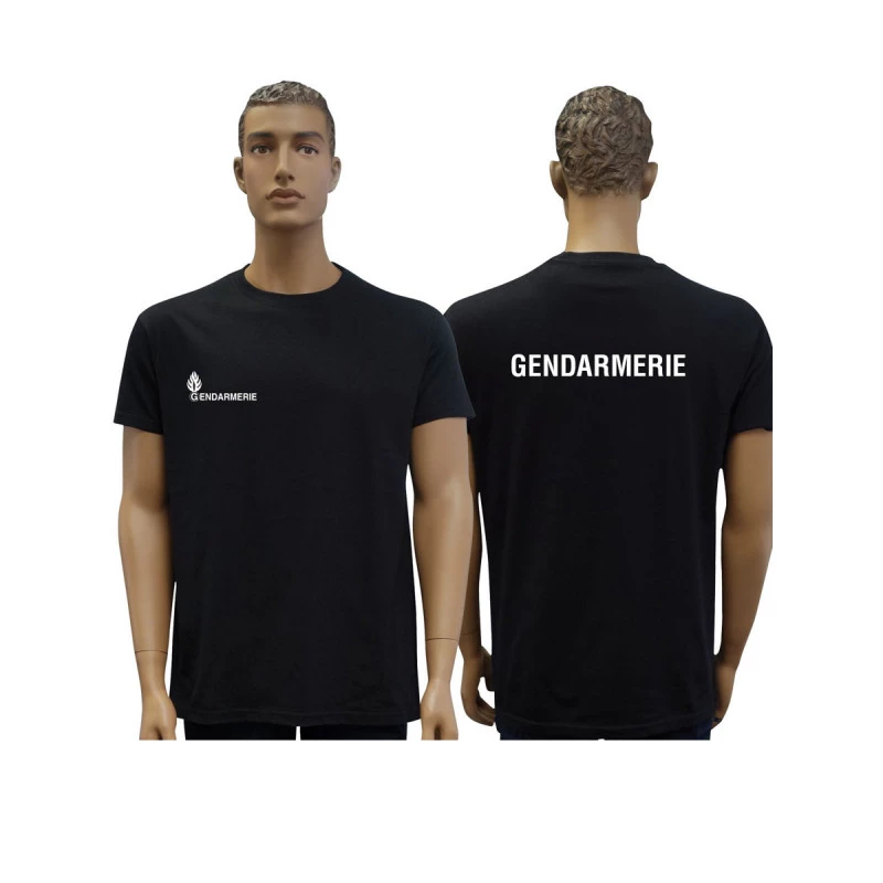 T shirt online noir gendarmerie