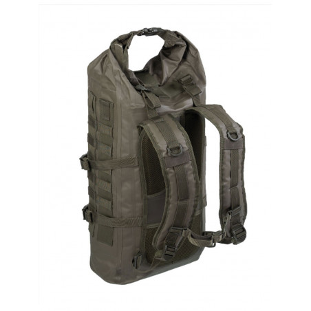 Sac à dos tactique étanche 35L vert OD - Miltec