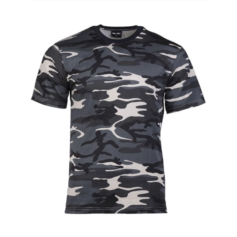 T-shirt résistant – 100 camouflage - Vert kaki cendr€ - Solognac