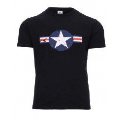 T-shirt etoile USA WW2 - Noir