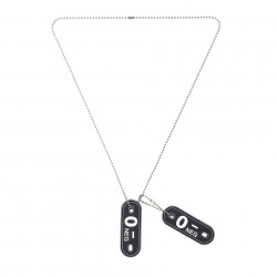 Dog tag PVC Bloedgroep O- negatief