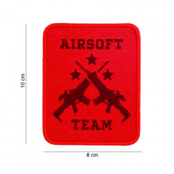 Embleem stof Airsoft team rood R23024