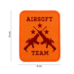 Embleem stof Airsoft team oranje R23022