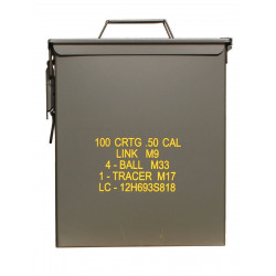 Caisse munitions US M33 CAL.50 Grand modèle - Neuve