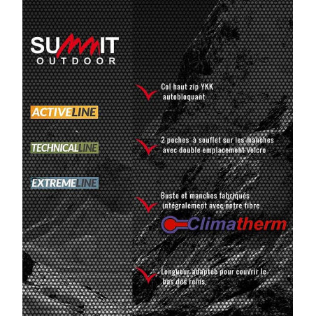 Chemise UBAS Summit climat tempéré Technical Line Camo Ce