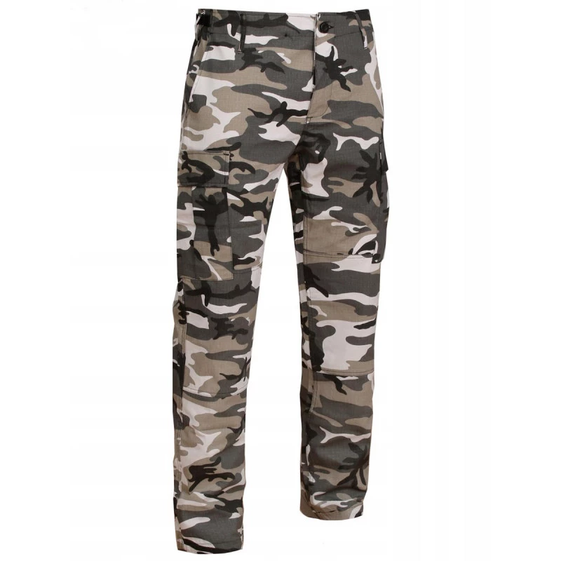 Pantalon treillis militaire type us bdu camouflage urbain gris
