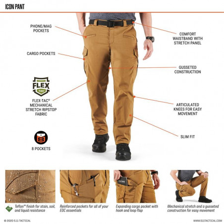 Pantalon 5.11 ICON Ranger Green