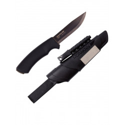 Couteau Mora Bushcraft Survival lame carbone - Noir
