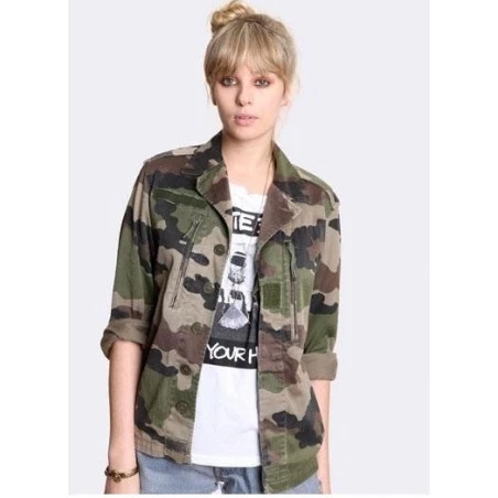 Veste militaire camouflage mode femme