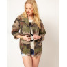 Veste militaire camouflage mode femme