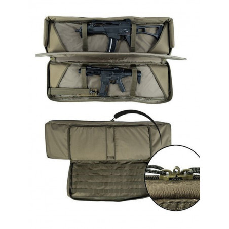 Housse transport pour 2 armes longues 106cm Miltec - Vert OD