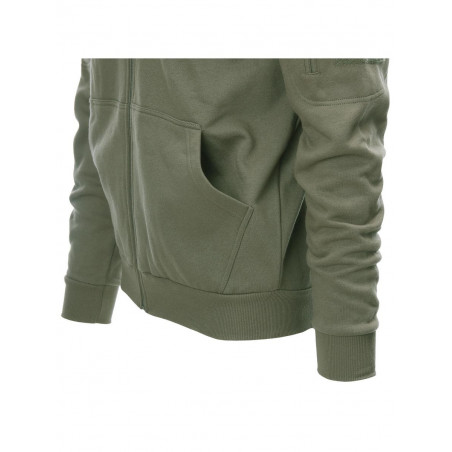 Tactical sweat shirt zip capuche ranger green - TF-2215