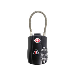 Cadenas à code TSA noir A10 Equipment