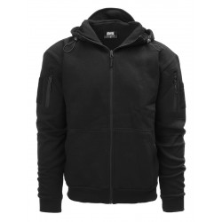 Tactical sweat shirt zip capuche noir - TF-2215