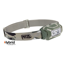 Lampe frontale Hybrid éclairage 4 couleurs Aria 2 camo fr/ce - 450 Lumens Petzl