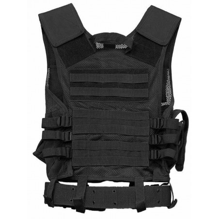 Gilet intervention tactique Gendarmerie-Police Noir - MIL-TEC