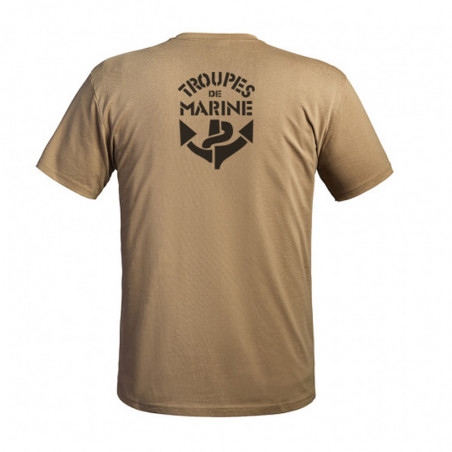 T-shirt Strong Troupes de Marine tan A10 Equipment