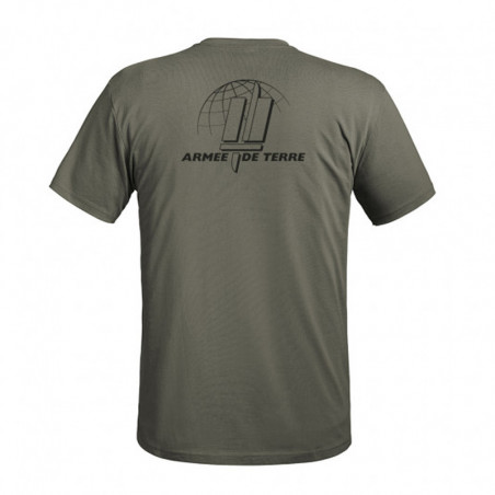 T-shirt Strong Armée de Terre vert od A10 Equipment