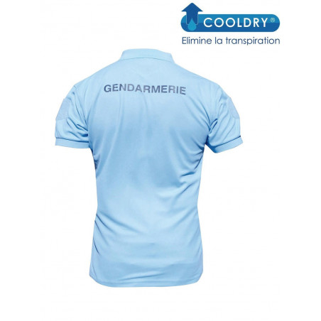 Polo Gendarmerie bleu Cooldry - Prix préférentiel X3