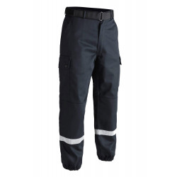 Pantalon F2 bandes rétro-réfléchissantes bleu marine T.O.E. Design