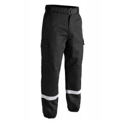 Pantalon F2 bandes rétro-réfléchissantes noir T.O.E. Design
