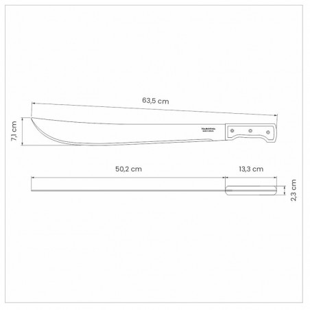 Machette SELVA 51 cm acier carbone - TRAMONTINA