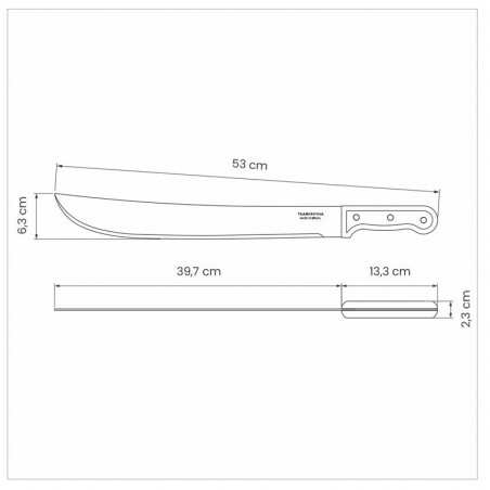 Machette SELVA 41 cm acier carbone - TRAMONTINA