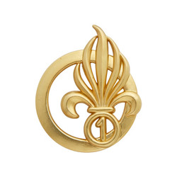 Insigne de béret doré Légion 1er Régiment Étranger d\'Infanterie