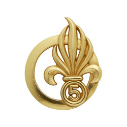 Insigne de béret doré Légion 5ème Régiment Étranger d\'Infanterie