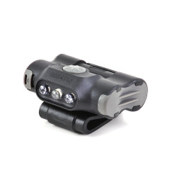 Lampe rechargeable fixation clip UL12 - éclairage blanc et rouge + strobe rouge/bleu - 17 lumens Nex